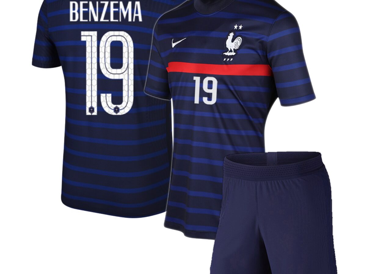 PACK JUNIOR FRANCE DOMICILE BENZEMA 2020-2021