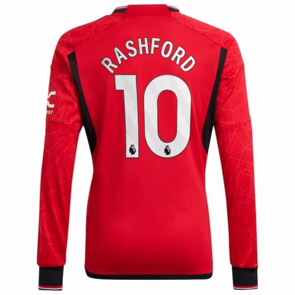 MAILLOT MANCHESTER UNITED DOMICILE RASHFORD MANCHES LONGUES 2023-2024