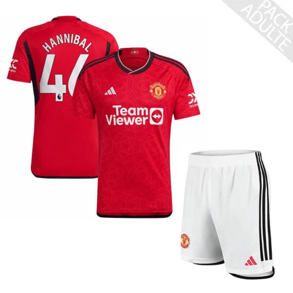 PACK MANCHESTER UNITED DOMICILE HANNIBAL ENSEMBLE SAISON 2023-2024