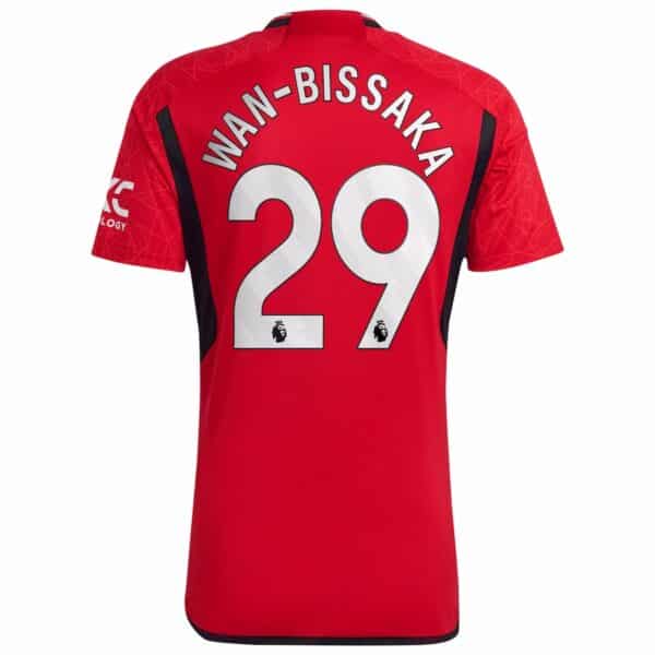 PACK MANCHESTER UNITED DOMICILE WAN-BISSAKA ENSEMBLE 2023-2024