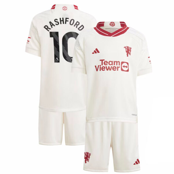 PACK JUNIOR MANCHESTER UNITED THIRD RASHFORD 2023-2024