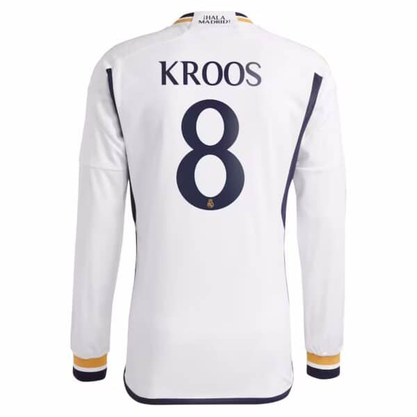 MAILLOT REAL MADRID DOMICILE KROOS MANCHES LONGUES 2023-2024