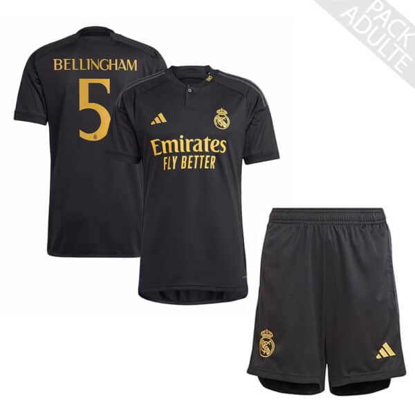 PACK REAL MADRID THIRD BELLINGHAM SAISON 2023-2024