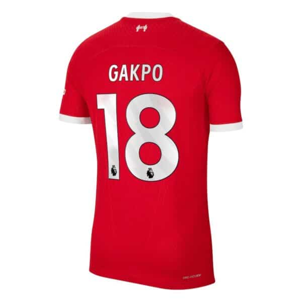 MAILLOT LIVERPOOL DOMICILE GAKPO VERSION VAPOR MATCH 2023-2024