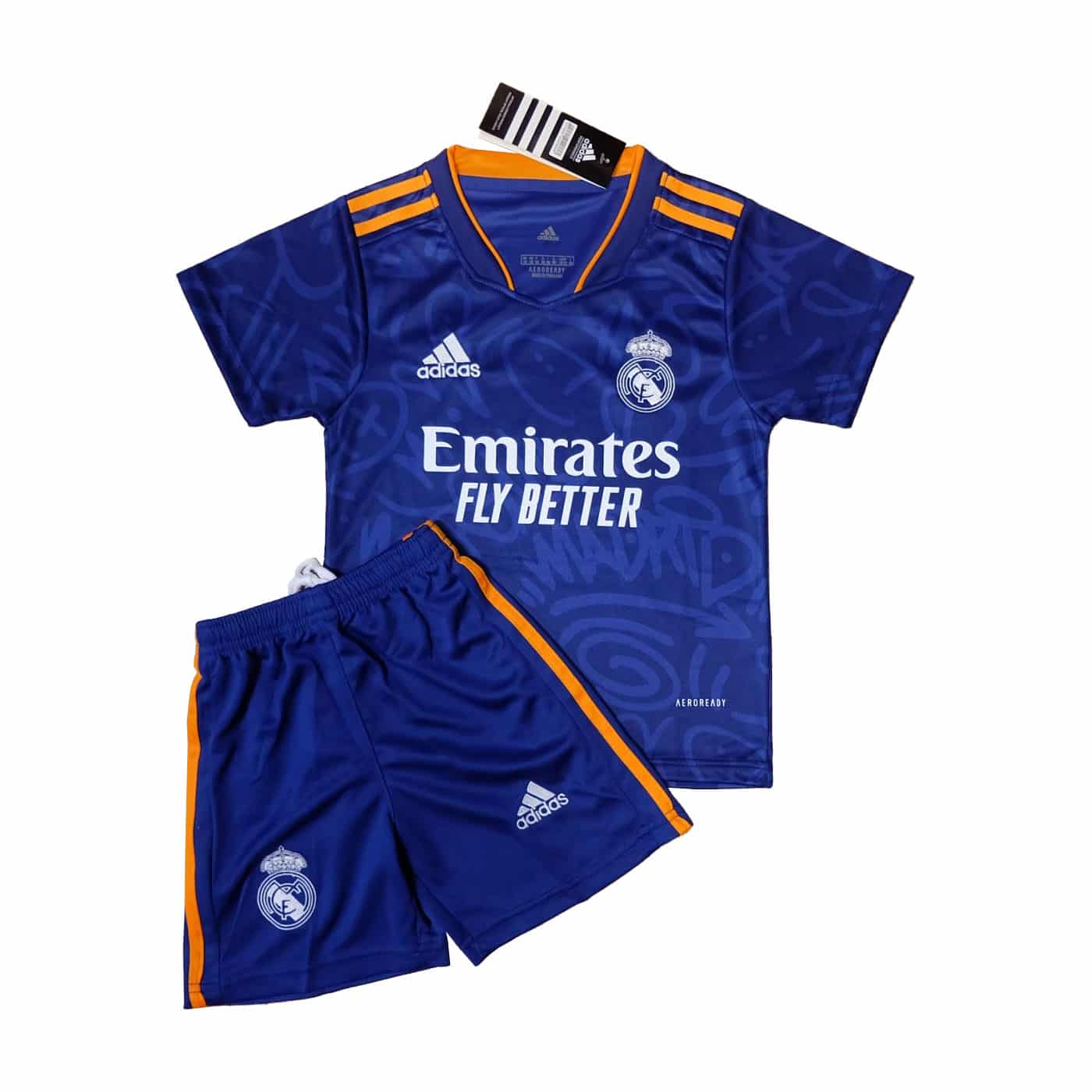 PACK JUNIOR REAL MADRID EXTERIEUR SAISON 2021-2022