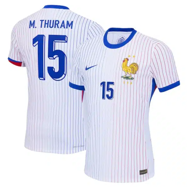 MAILLOT FRANCE EXTERIEUR M.THURAM DRI-FIT ADV VAPOR MATCH SAISON 2024-2025