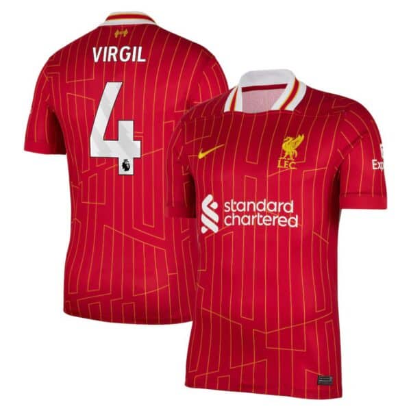 MAILLOT LIVERPOOL DOMICILE VIRGIL VAN DIJK SAISON 2024-2025