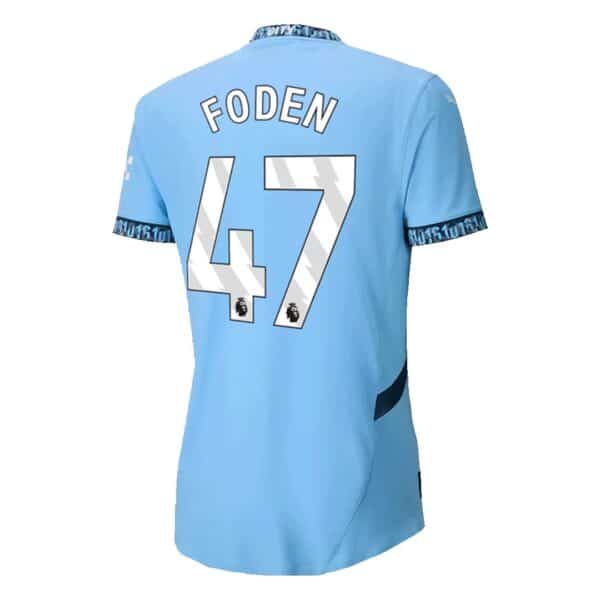 MAILLOT MANCHESTER CITY DOMICILE FODEN AUTHENTIC SAISON 2024-2025