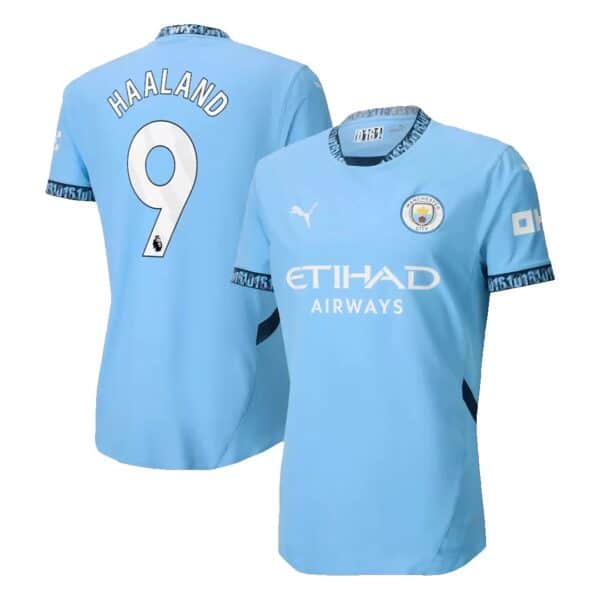 MAILLOT MANCHESTER CITY DOMICILE HAALAND AUTHENTIC SAISON 2024-2025