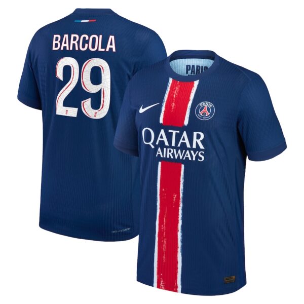 MAILLOT PSG DOMICILE BARCOLA VERSION VAPOR MATCH SAISON 2024-2025