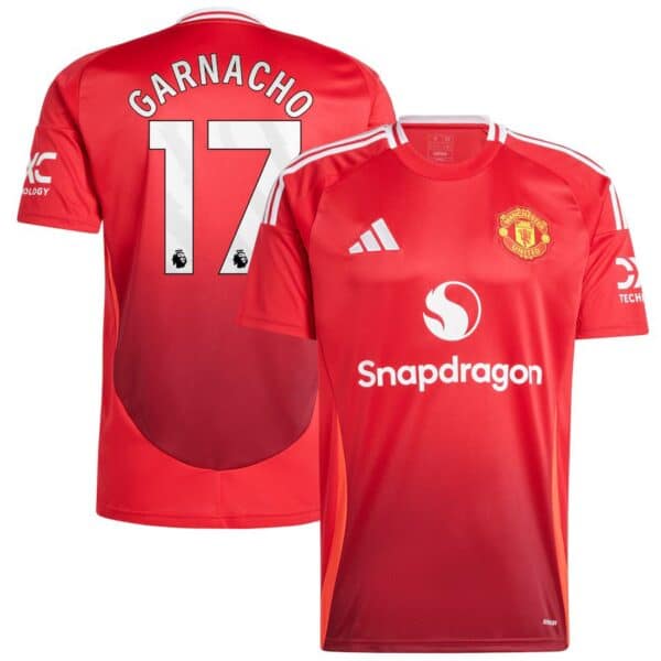 MAILLOT MANCHESTER UNITED DOMICILE GARNACHO SAISON 2024-2025