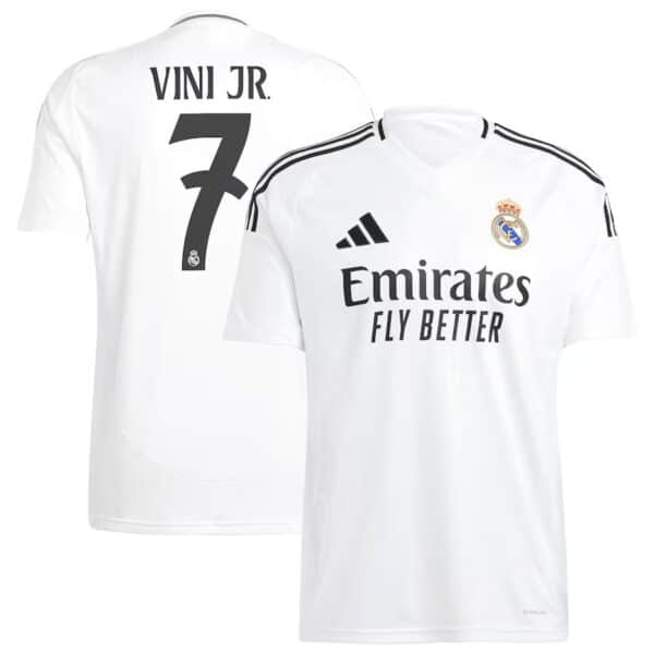 MAILLOT REAL MADRID DOMICILE VINICIUS JR VERSION AUTHENTIC 2024-2025