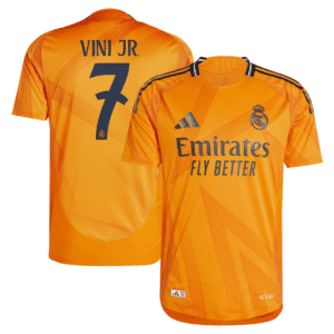 MAILLOT REAL MADRID EXTERIEUR VINICIUS JR VERSION AUTHENTIC SAISON 2024-2025